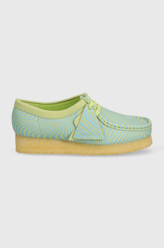 Clarks Originals pantofi de piele Wallabee 26175834 albastru SS24