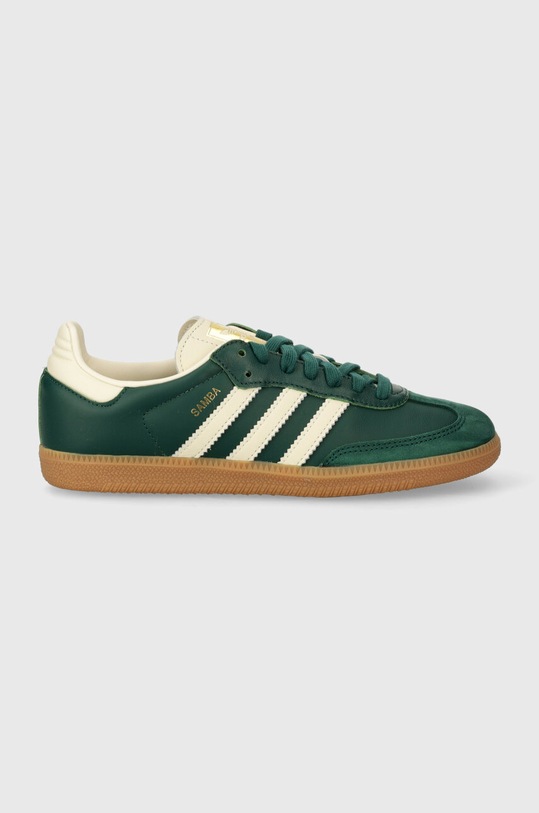 adidas Originals sneakersy skórzane Samba OG W IE0872 zielony SS24