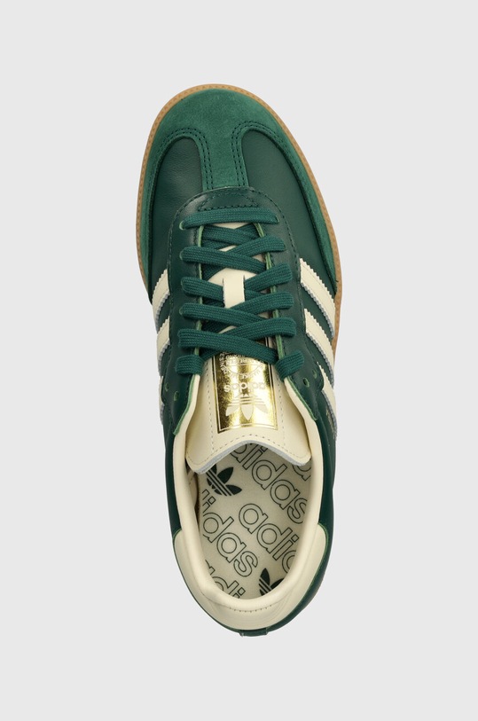 adidas Originals sneakersy skórzane Samba OG W zielony IE0872