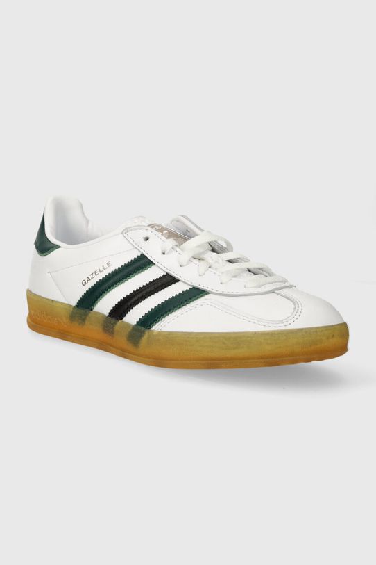 Δερμάτινα αθλητικά παπούτσια adidas Originals Gazelle Indoor W IE2957 λευκό SS24