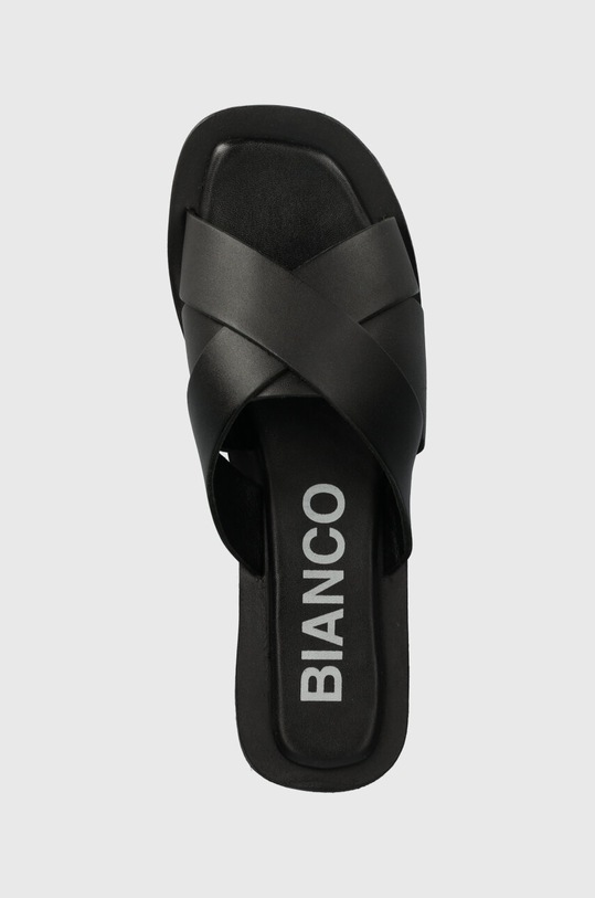 Bianco klapki skórzane BIAJUDY czarny 11201131