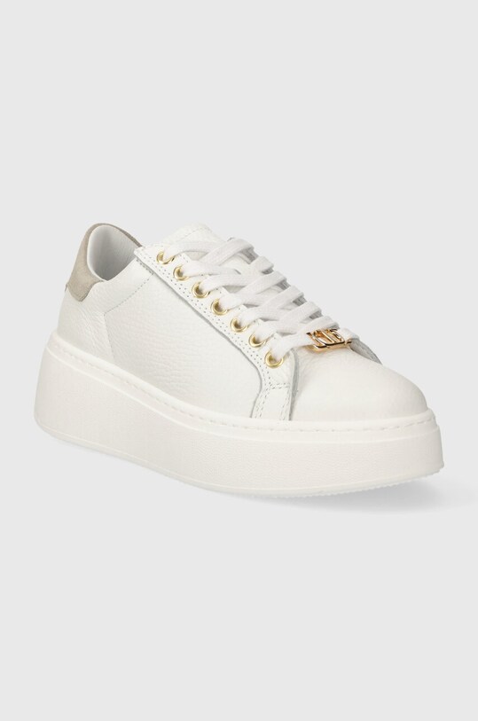 Twinset sneakers in pelle 241TCT094.11560 bianco SS24
