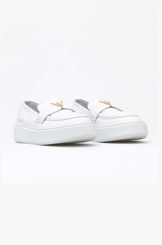 Vanda Novak mocasini de piele Kayla Kayla.White alb SS24