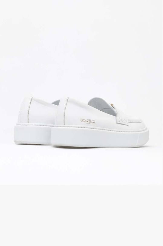 Obuwie Vanda Novak mokasyny skórzane Kayla Kayla.White biały