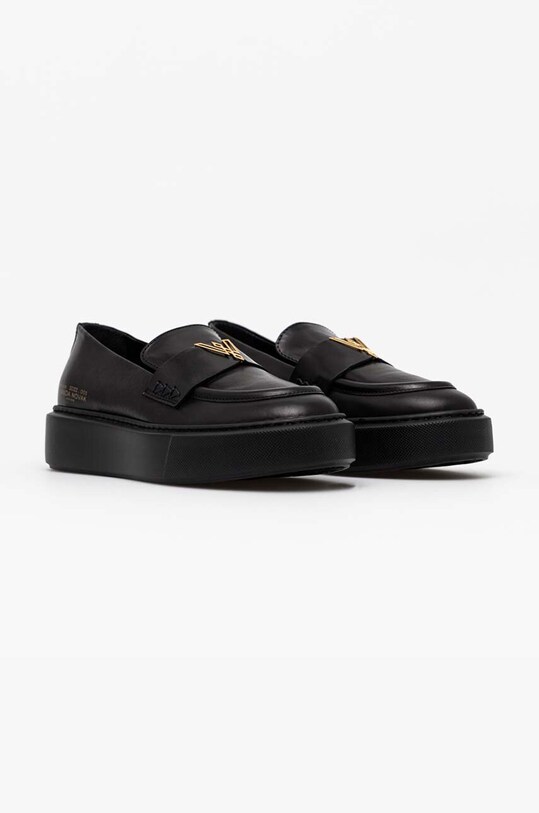 Vanda Novak mocasini de piele Kayla Kayla.Deep.Black negru SS24