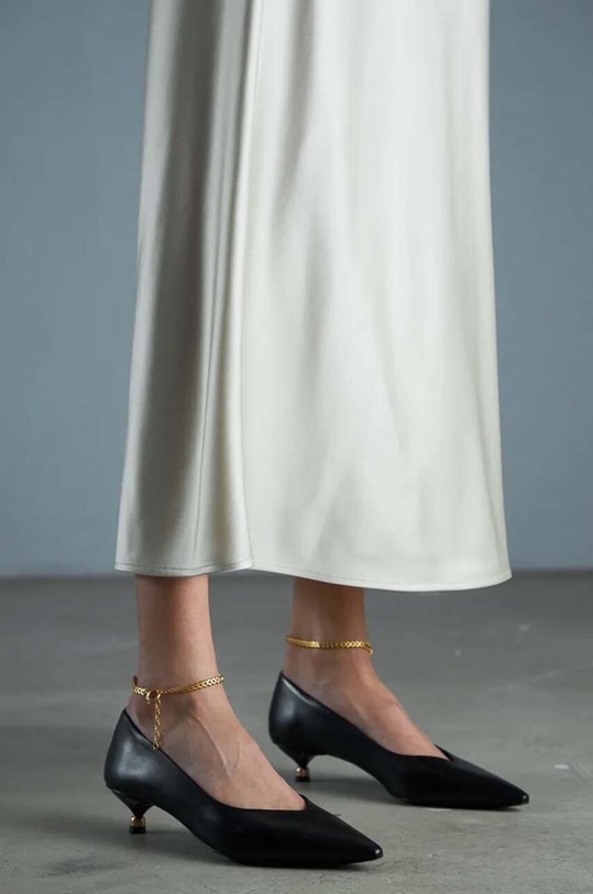 Δερμάτινες γόβες Vanda Novak Diana Diana.Deep.Black