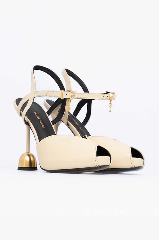 Vanda Novak sandały skórzane Marilyn Marilyn.Ivory beżowy SS24