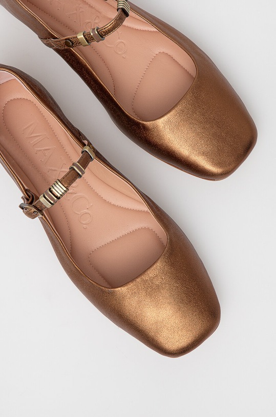 MAX&Co. baleriny skórzane 2416521057200 brązowy
