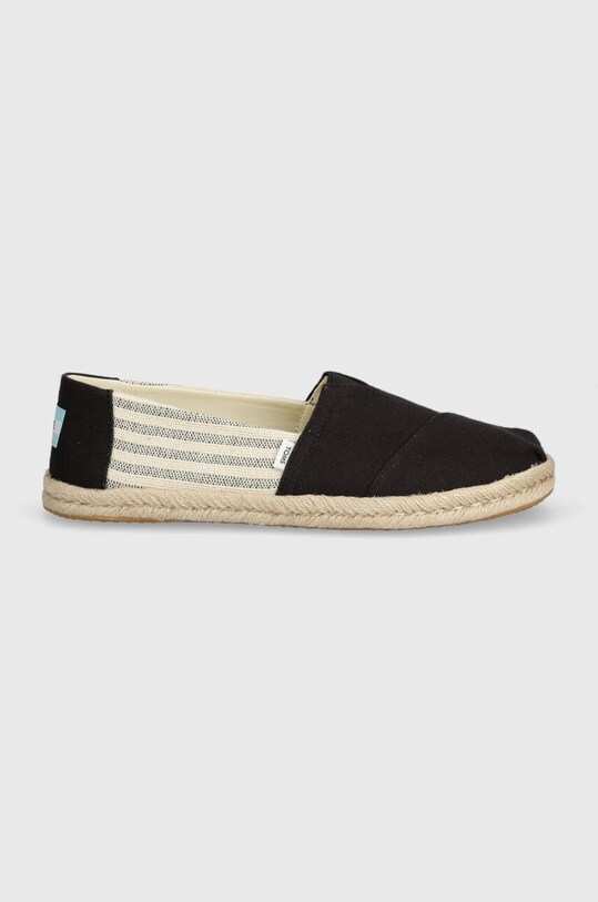 Toms espadrile Alpargata Rope 10019904 negru SS24