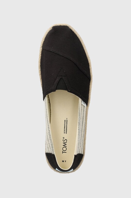 Toms espadrile Alpargata Rope negru 10019904