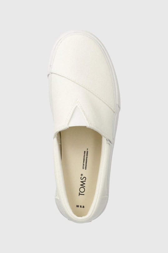 Toms scarpe da ginnastica Alp Fenix Platform Slip On bianco 10019805