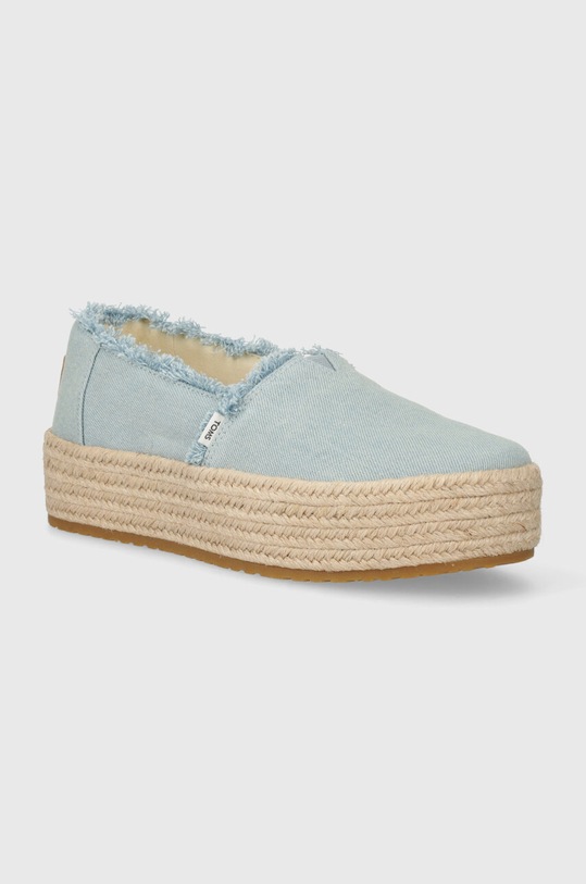 Toms espadrile Valencia textil albastru 10019798