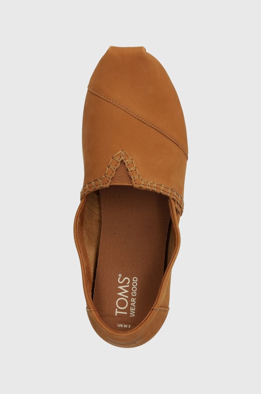 Espadrile od nubuk kože Toms Alpargata smeđa 10020670