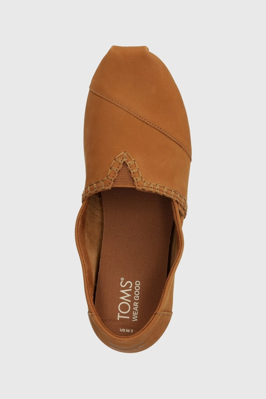 Nubukové espadrilky Toms Alpargata hnedá 10020670