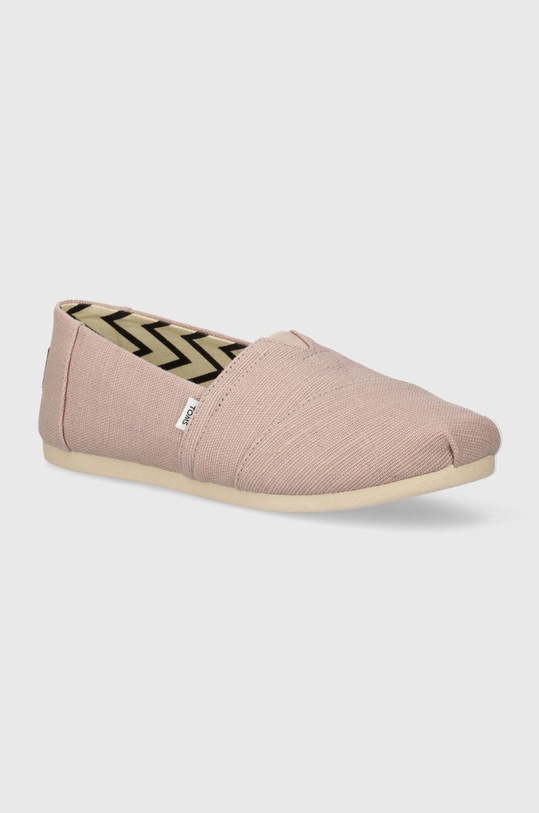 Ниски кецове Toms Alpargata без закопчаване розов 10020660