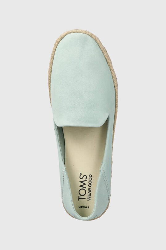 Semišové espadrilky Toms Carolina tyrkysová 10020686