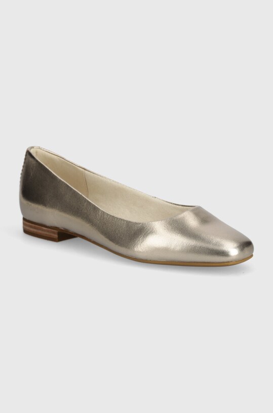 Toms baleriny skórzane Briella Planet friendly złoty 10020828