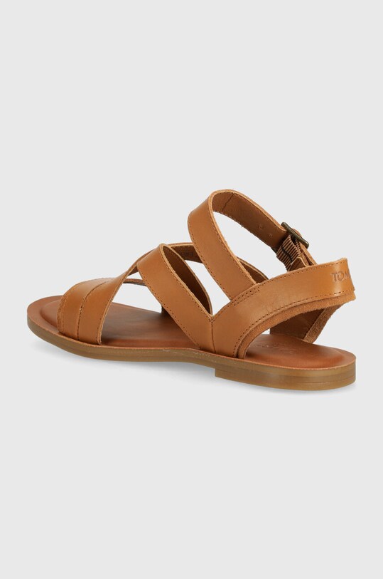 Obuwie Toms sandały skórzane Sloane 10020808 brązowy
