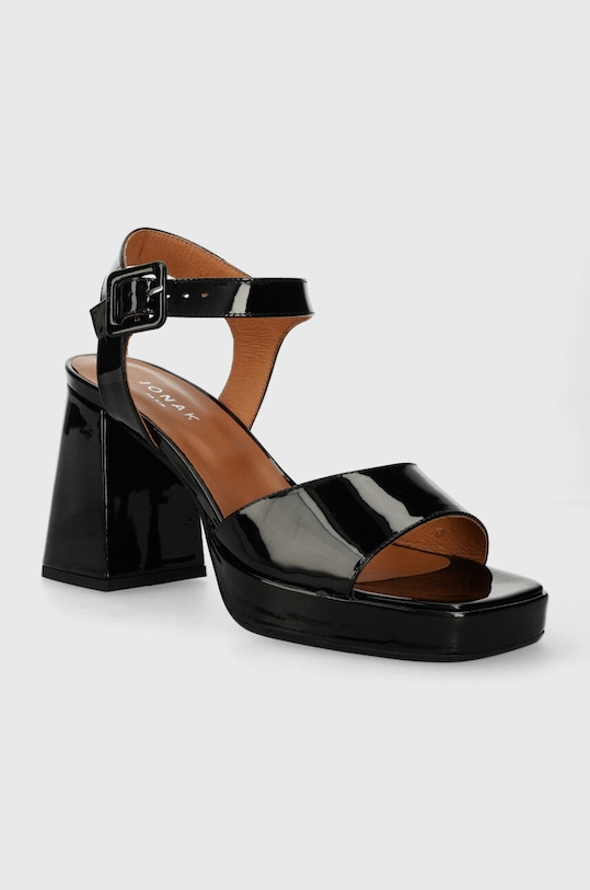 Jonak sandale de piele DIVINA 3200511 negru SS24
