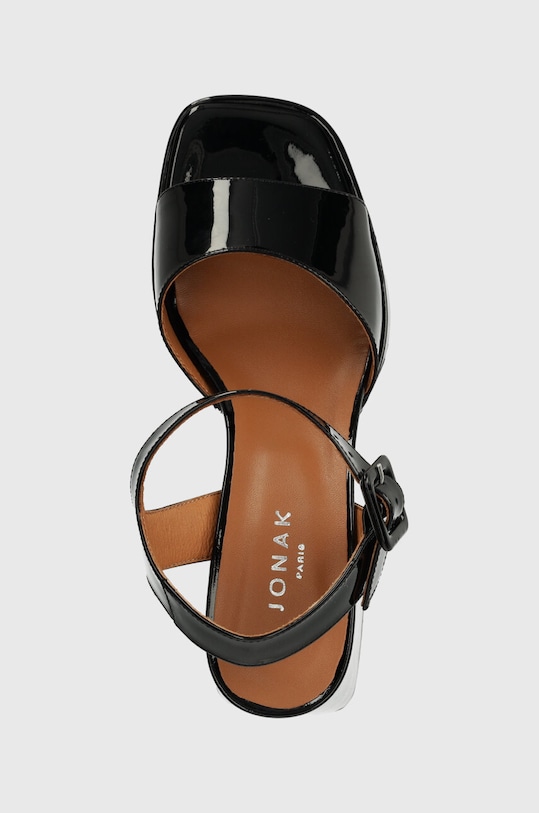 Jonak sandale de piele DIVINA negru 3200511