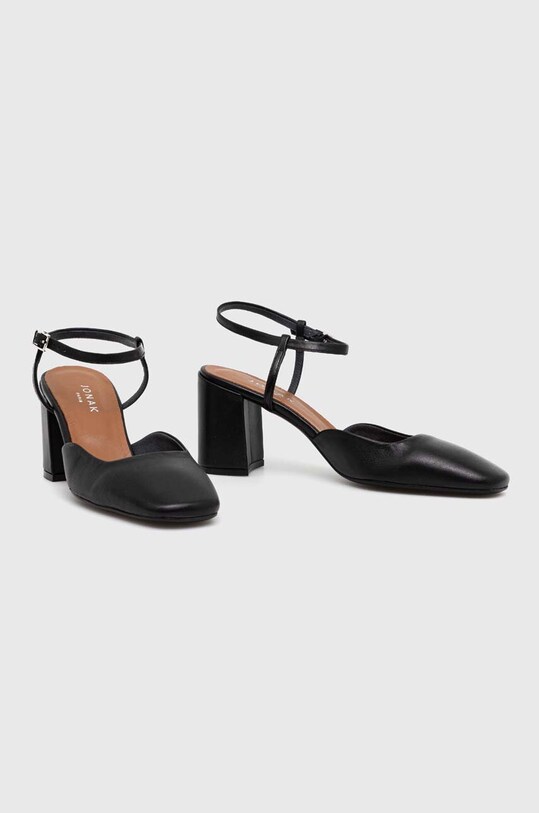 Jonak pantofi de piele DANINO 3400159 negru SS24