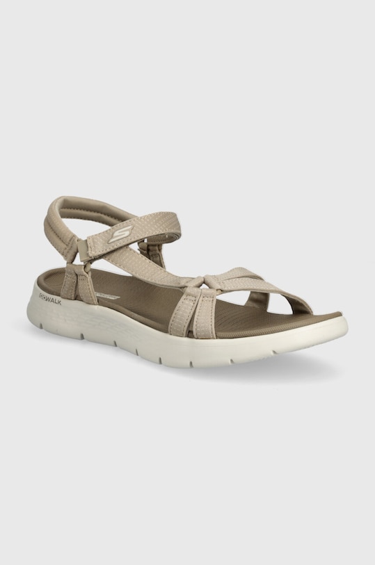Skechers sandali GO WALK FLEX tessile beige 141451