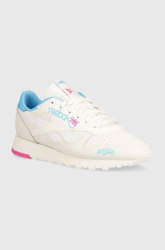 Kožené tenisky Reebok Classic Classic Leather plochá béžová 100074620