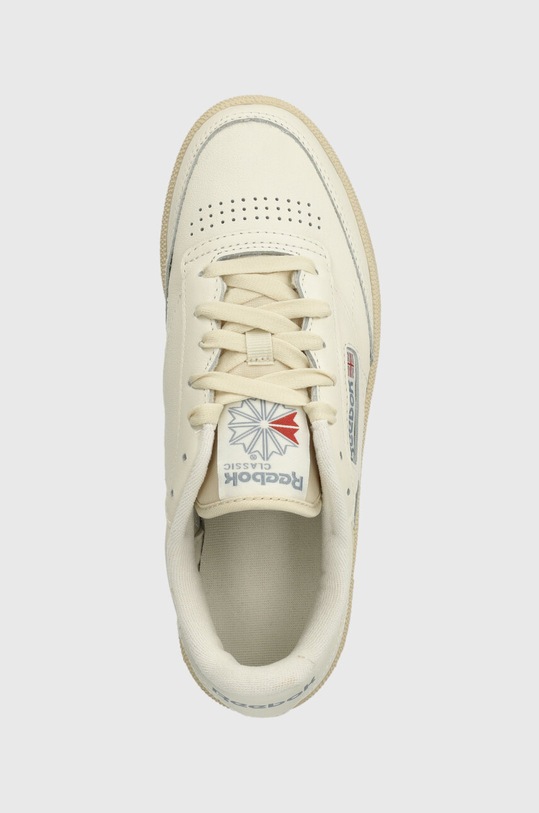 Шкіряні кросівки Reebok Classic Club C 85 бежевий 100074235