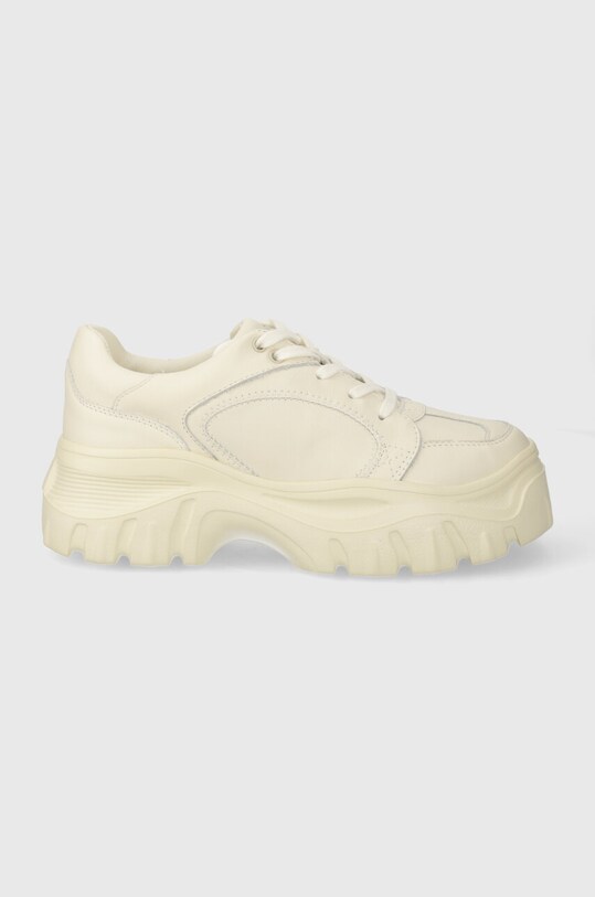 Desigual sneakersy skórzane Chunky ultralekkie beżowy 24SSKL01.1011