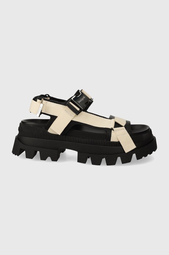 Desigual sandały Road 5-8 cm beżowy 24SSSP02.2000