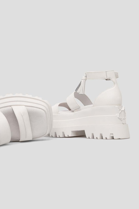 Кожени сандали Naked Wolfe Dare бял Dare.White