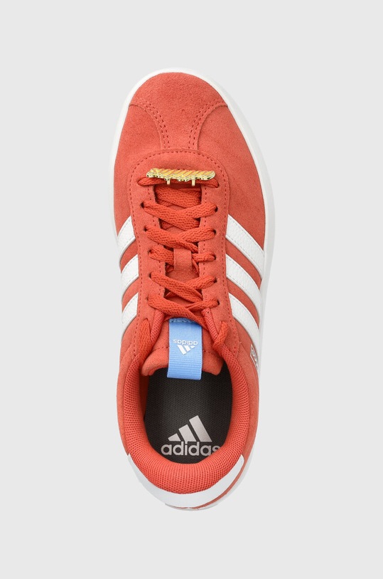 adidas sneakersy skórzane VL COURT 3.0 pomarańczowy ID9073