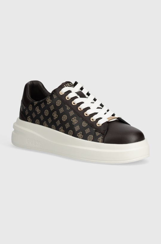 Guess sneakersy ELBINA platforma brązowy FLPVIB.FAB12.BROCR