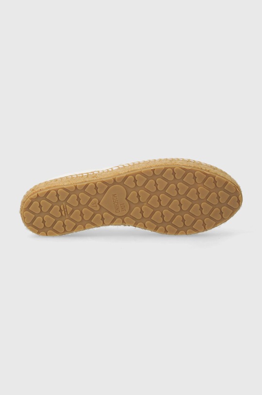 Love Moschino espadryle skórzane JA10582G0IIE0100 biały
