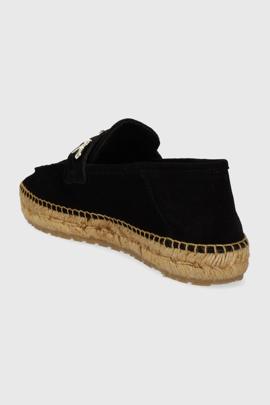 Încălțăminte Love Moschino espadrile din piele întoarsă JA10592G0IIG0000 negru