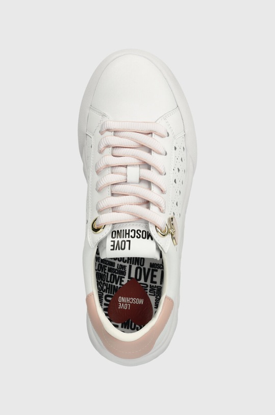 Kožne tenisice Love Moschino bijela JA15584G0IIA110B