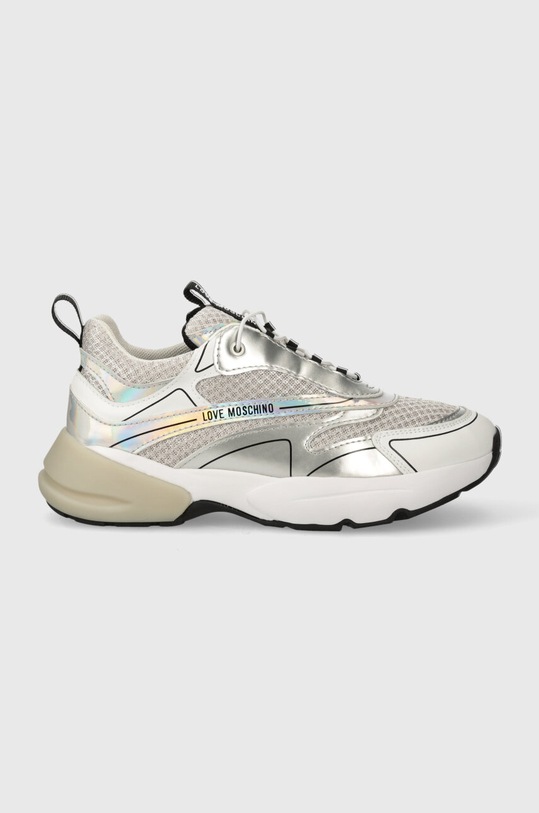 Tenisky Love Moschino JA15595G0IIQ101A stříbrná SS24