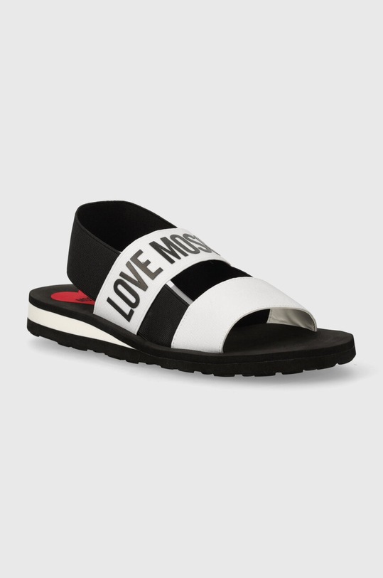 Love Moschino sandali tessile bianco JA16033G0IJN410A