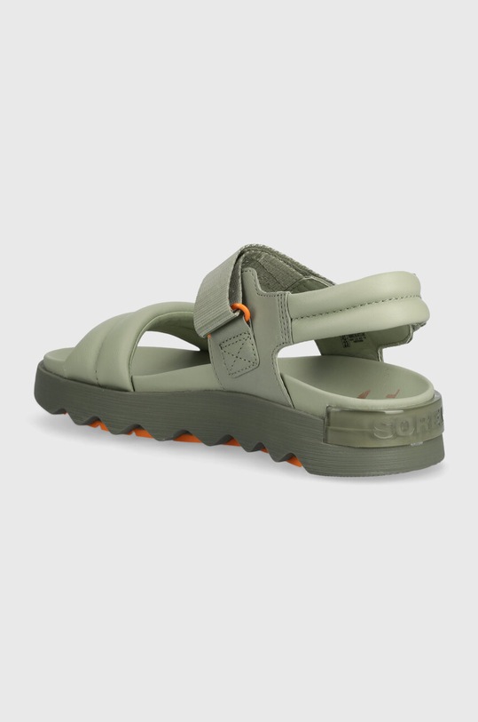 Obuwie Sorel sandały skórzane VIIBE SANDAL 2030511348 zielony