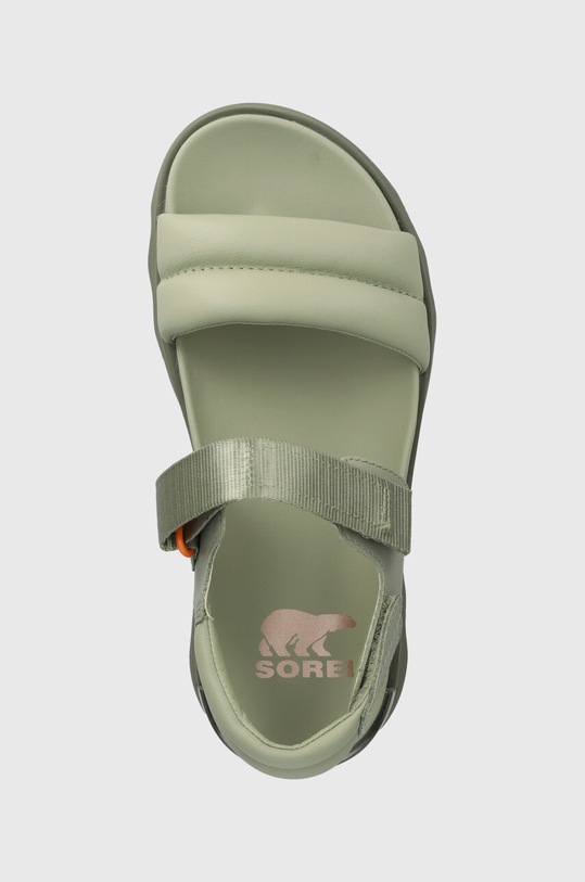 Sorel sandały skórzane VIIBE SANDAL zielony 2030511348
