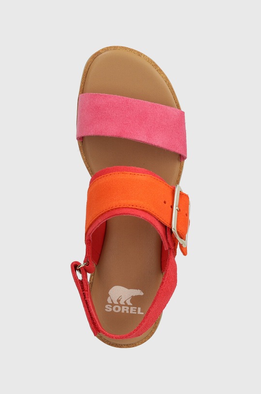Sorel sandały zamszowe ELLA III SLINGBACK różowy 2069721617