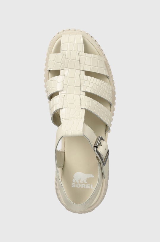 Sorel sandały skórzane ONA STREETWORKS FISHERMA beżowy 2084691191