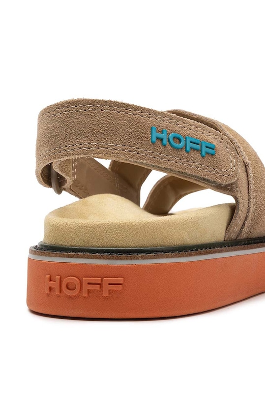 Hoff sandale din piele intoarsa ROAD CAMEL bej 12312001