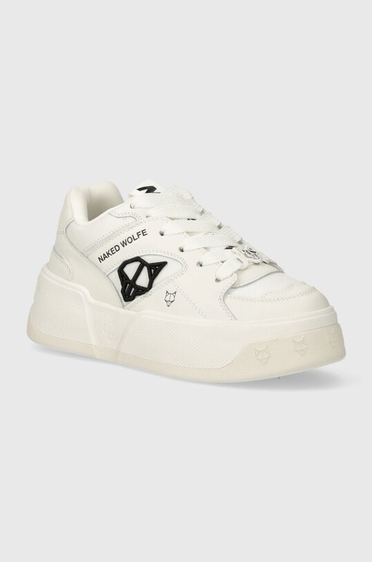 Naked Wolfe sneakers Crash White textil alb Crash.White