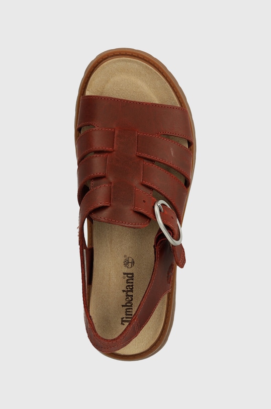 Timberland leather sandals Clairemont Way red TB0A5ZKZEQ81