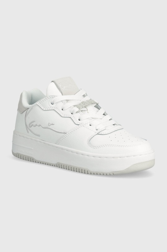 Karl Kani sneakers Samo Up Logo pelle fiore bianco 1184305