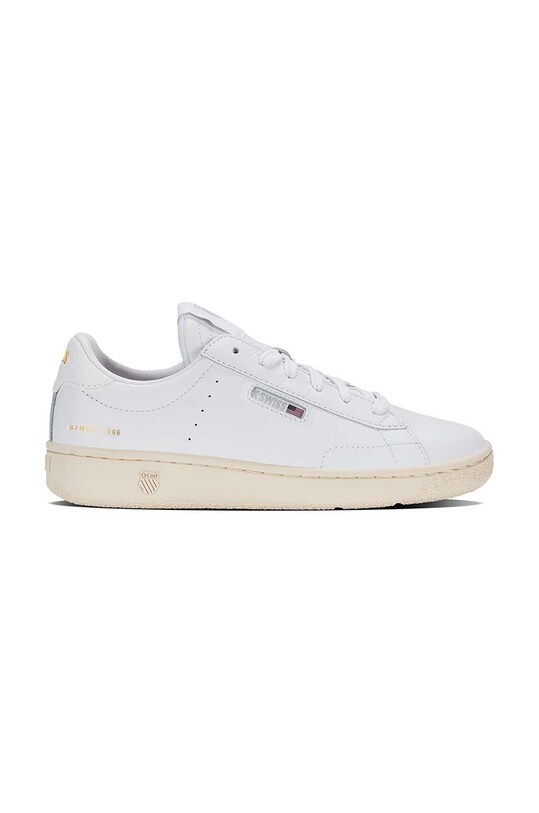 K-Swiss sneakers din piele SLAMMKLUB CC plată alb 98911.135.M
