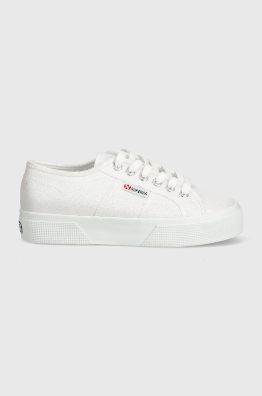 Superga tenisi 2740 PLATFORM LAME S6128SW alb SS24
