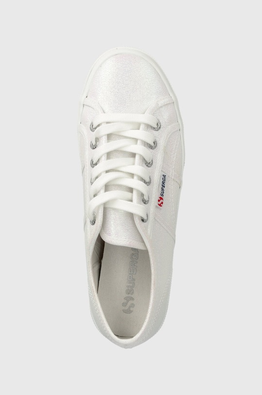Superga tenisi 2740 PLATFORM LAME alb S6128SW