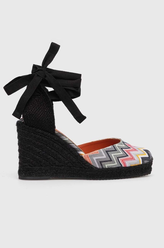 Missoni espadryle Eva 80 M25.001 czarny SS24